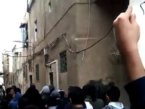 فري برس دمشق الميدان حارة قويق مظاهرة جامع خيرو ياسين 23 12 2011