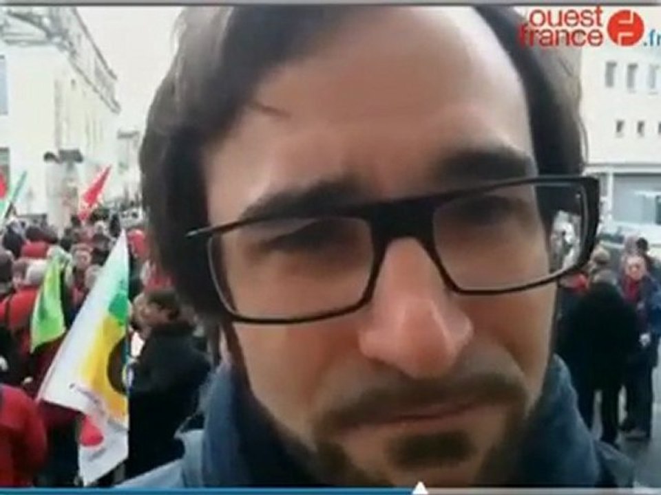 Rassemblement républicain à l'occasion de la visite de J-M Le Pen en Vendée - Interview de Mathieu Durquety - Ouest-France