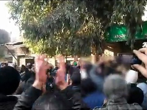 فري برس دمشق الميدان القاعة تشييع الشهيد أيهم رمضان 20 12 2011