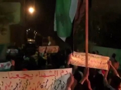فري برس دمشق مظاهرة مشتركة بين كفرسوسة والمزة نصرة للميدان 20 12 2011