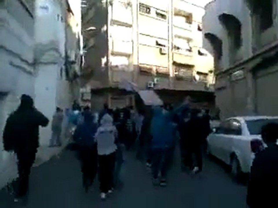 فري برس   دمشق حي القابون  الأربعاء استمرار في الإضراب 21 12 2011 ج3