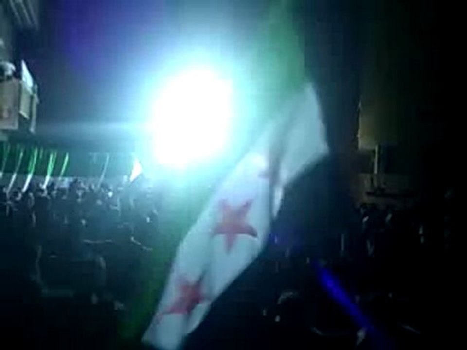 فري برس   دمشق مظاهرة مسائية حاشدة في حي برزة في العاصمة 21 12 2011