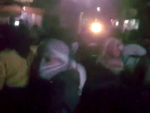 فري برس مظاهرة حماه حي كازو 22 12 2011