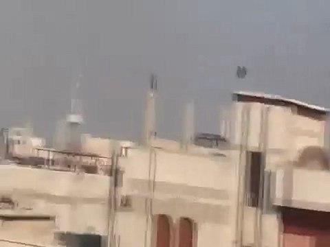 فري برس حمص ديربعلبة القناصين على سطح كلية البتروكيمياء 22 12 2011