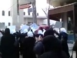 فري برس   ريف دمشق داريا مظاهرة نسائية السبت 24 12 2011 ج7