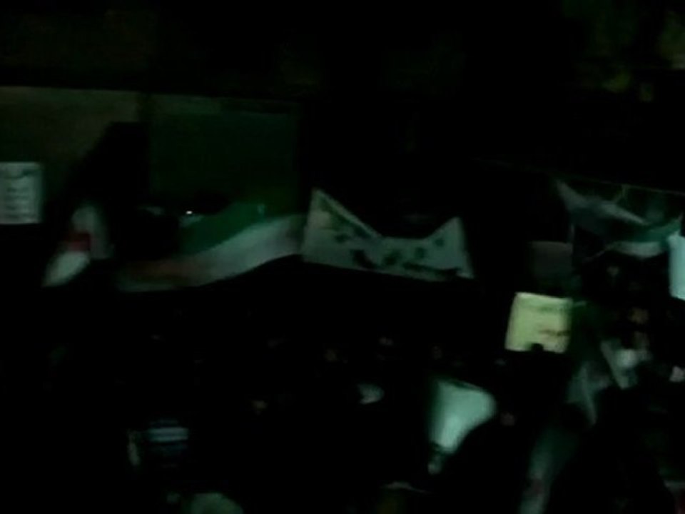 فري برس   ريف دمشق عربين أغنية يللا أرحل يا بشار في مسائية رائعة جمعة بروتوكول الموت 23 12 2011