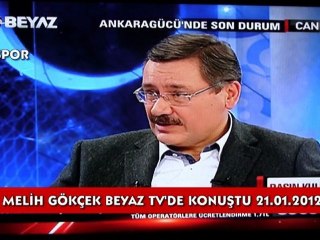 Melih Gökçek Beyaz TV'de konuştu.
