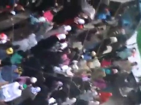 فري برس حمص وادي العرب لتهنئة اخواننا المسيحية25 12 2011