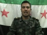 فري برس   انشقاق الملازم حسين في حمص 25 12 2011