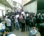 فري برس   حمص تلبيسة   مظاهرة و اطلاق النار لتفريقها 25 12 2011
