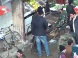 فري برس   ريف دمشق داريا الإنتشار الأمني في تشييع الشهيد مهند أبو بكر