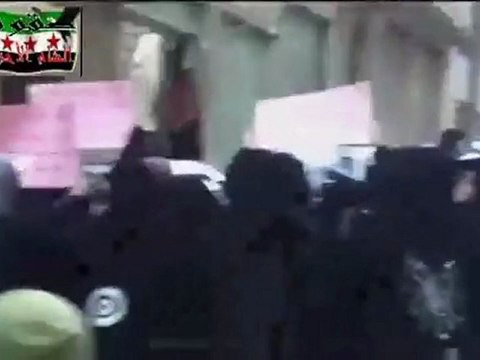 فري برس ريف دمشق حرائر التل نصرةً لبابا عمرو 26 12 2011 ج2