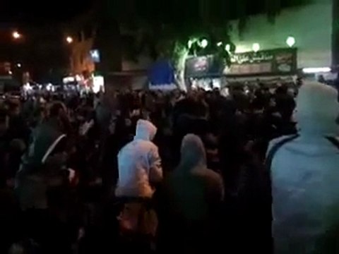 فري برس مظاهرة مسائية حاشدة زملكا ريف دمشق 26 12 2011 ج1