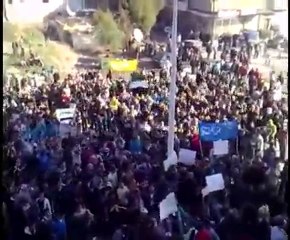 فري برس   حماه   مظاهرة تهتف لجميع المدن حي الشرقية 27 12 2011