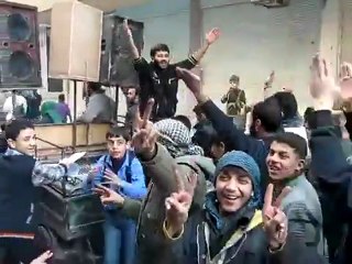 فري برس   كفربطنا  مظاهرة حاشدة 27 12 2011