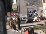 فري برس   حمص باباعمرو  الدبابات مازالت موجودة ب باباعمرو 27 12 2011