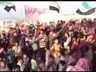 فري برس   ‏ حماة كفرزيتا مظاهرة لثوار المدينة 28 12 2011