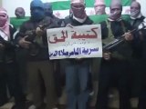 فري برس   حماه تشكيل كتيبة الحق،سرية الناصرصلاح الدين 6 1 2012