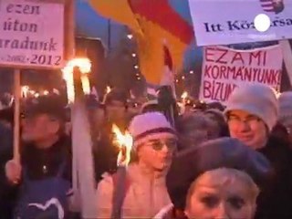 Multitudinaria manifestación en apoyo al Gobierno húngaro