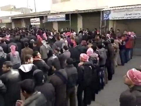فري برس مارع ريف حلب مظاهرة جمعة الزحف الى الساحات 30 12 2011