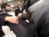 فري برس   ريف دمشق دوما  إصابة خطيرة بقنبلة من عصابات الأمن 30 12 2011