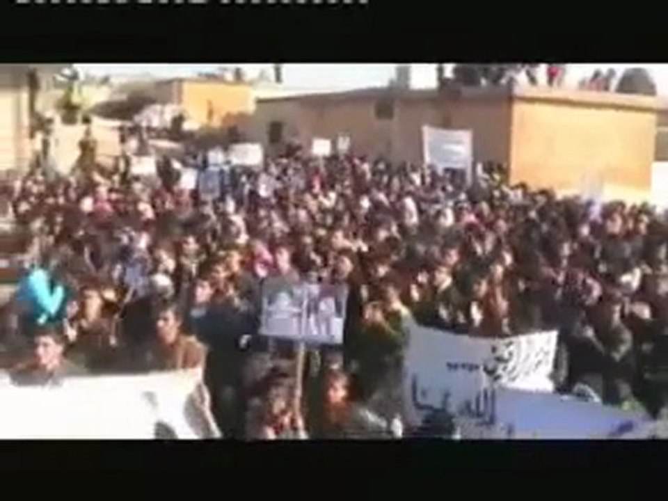 فري برس   كفرعويد ادلب   مظاهرة نصرة للمدن المحاصرة 31 12 2011