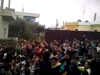 فري برس   المليحة الشرقية مظاهرة حاشدة السبت 1 1 2012 ج1