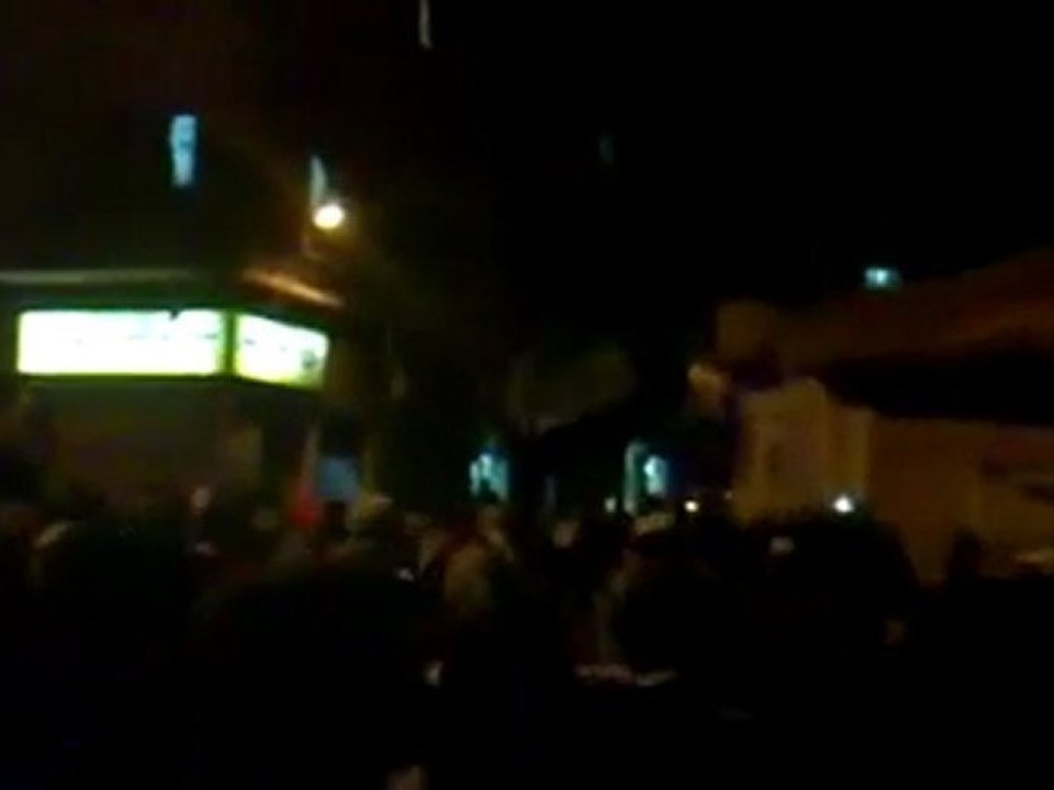 فري برس   مظاهرة مسائية   دمشق   جوبر   أول يوم في عام 2012