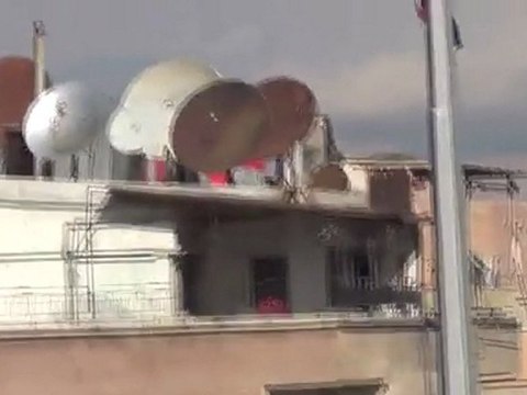 فري برس ريف دمشق داريا علم الاستقلال في سماء داريا 2 1 2012