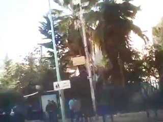 فري برس   اللاذقية   عناصر الأمن امام مدرسة عدنان المالكي 4 1 2012