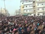 فري برس   مدينة ادلب تشييع الشهيدين ربوع والخلف 4 1 2012 ج1