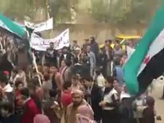 فري برس   إدلب   سرمين تظاهرة بمشاركة الحرائر 4 1 2012