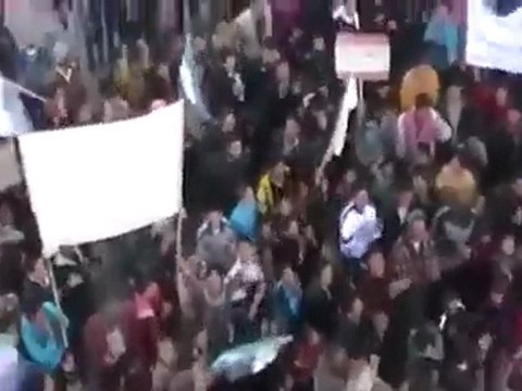 فري برس ادلب جبل الزاوية البارة مظاهرة الاربعاء 4 1 2012