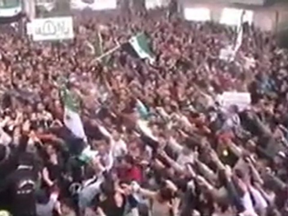 فري برس   حمص تلبيسة قسم الاحرار في مظاهرة جمعة ان تنصروا الله ينصركم 6 1 2012