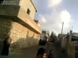 فري برس   إدلب   كفرومة    هجوم الجيش على المتظاهرين وتفريقهم 5 1 2012
