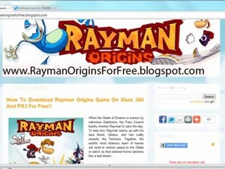 Unlock Rayman Origins Free For Playstation 3 , Xbox360  Slim