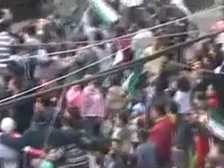 فري برس   مظاهرة باب الدريب عمر بن عبد العزيز 6 1 2012