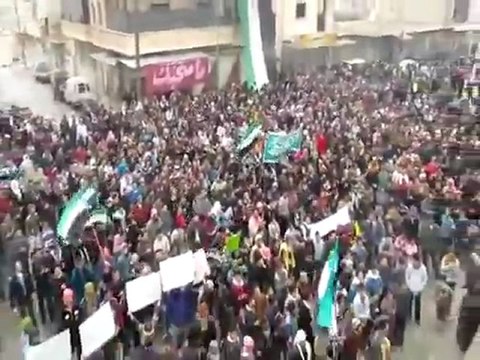 فري برس إدلب معرة النعمان مظاهرات في جمعة التدويل مطلبنا 6 1 2012 ج1
