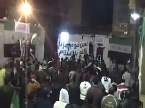 فري برس مسائية حمص حي الصفصافة يسقط بشار الاسد 6 1 2012