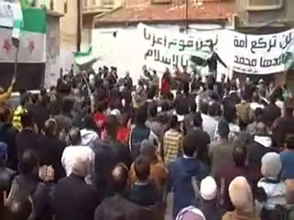 فري برس   حمص الصفصافة مظاهرة حاشدة بعد صلاة الجمعة 6 1 2012