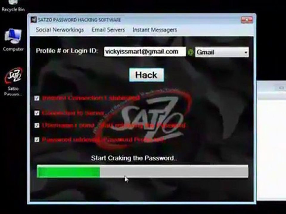 Free Gmail Password Hacking Software 100% Working Free Download 2012 (New)