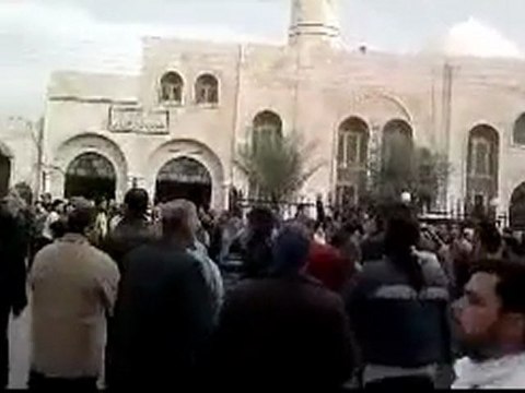 فري برس حماة مظاهرة جامع صلاح الدين في جنوب الملعب 6 1 2012