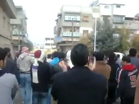 فري برس حماة مظاهرة أحرار جنوب الملعب في جمعة إن تنصروا الله ينصركم 6 1 2012