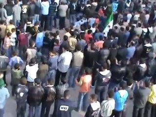 فري برس   حمص الحولة رد الأحرار على خطاب بشار 10 1 2012