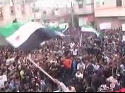فري برس حمص تلبيسة مظاهرة حاشدة رائعة جمعة ان تنصروا الله ينصركم ثورة ثورة سوريا 6 1 2012