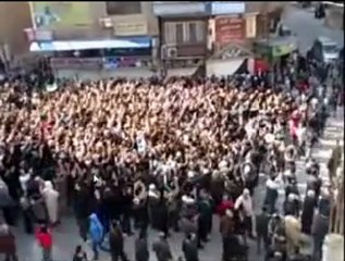 فري برس   تشييع شهداء قدسيا   المشاهد الأولى 7 1 2012