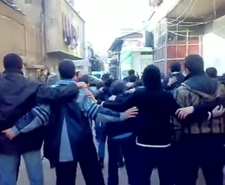 فري برس دمشق حي القابون طلابية 8 1 2012