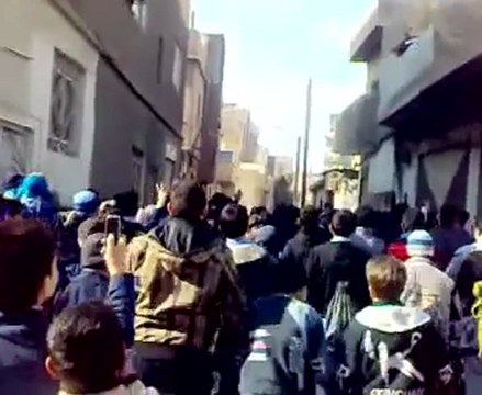 فري برس ريف دمشق حي القابون طلابية 8 1 2012