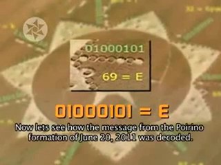 Crop Circles .décodé - Message .code binaire.j.maussan
