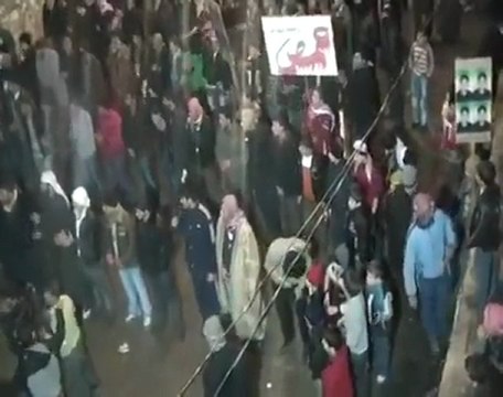 فري برس حلب عندان مظاهرة مسائية 8 1 2012 ج2